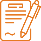 Icone contrat et stylo